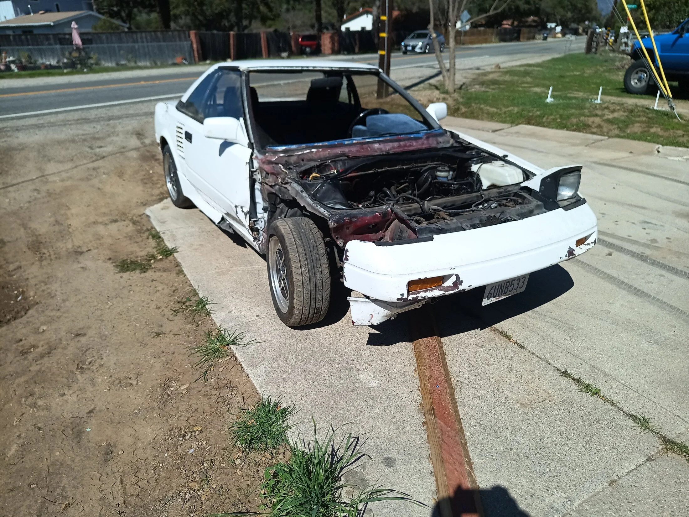 Ojai CA: 1989 Toyota MR2 MK1B Running, Steering Project