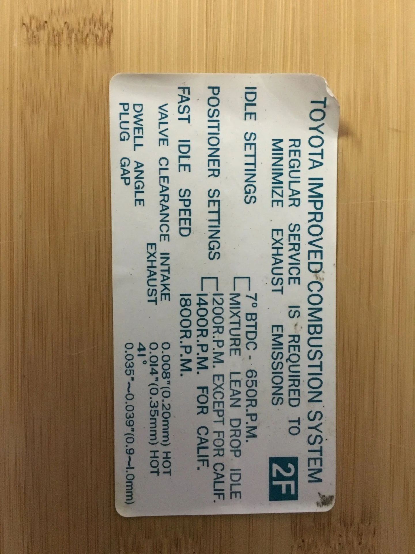 F motor sticker | IH8MUD.com Forum | Toyota, Lexus & Off-Road Community ...