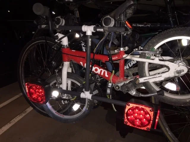 Bike rack brake lights sales
