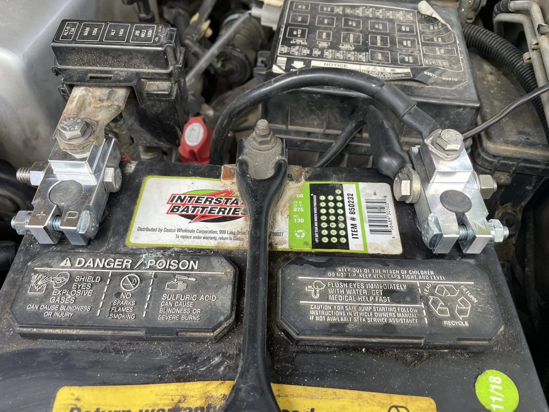 Battery terminal clearance upgrade