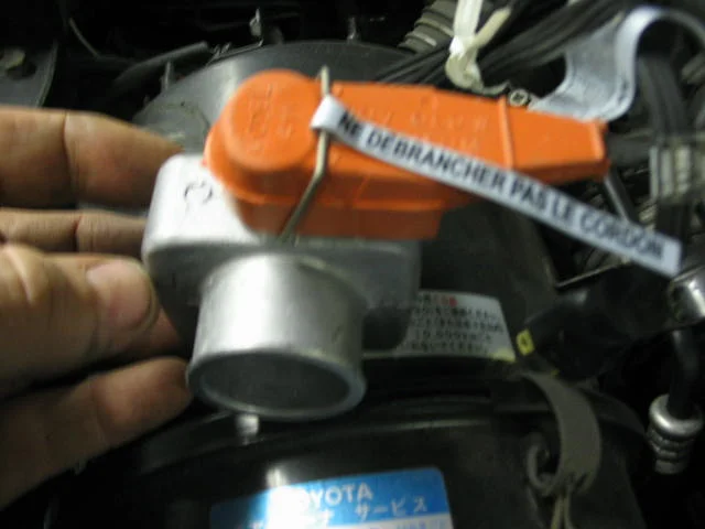 installation of lower rad hose heater in LJ78 004.webp