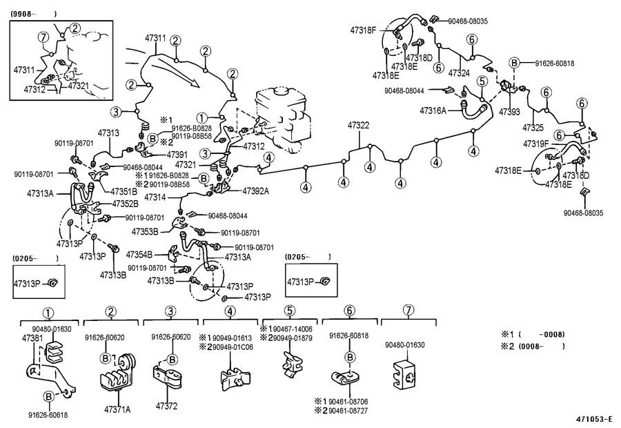 LC 99 Brake Line Parts diagram 471053E.jpg