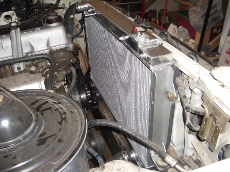 3Row Aluminum Radiator Fan Shroud For Toyota Landcruiser 80 SERIES 93-97 