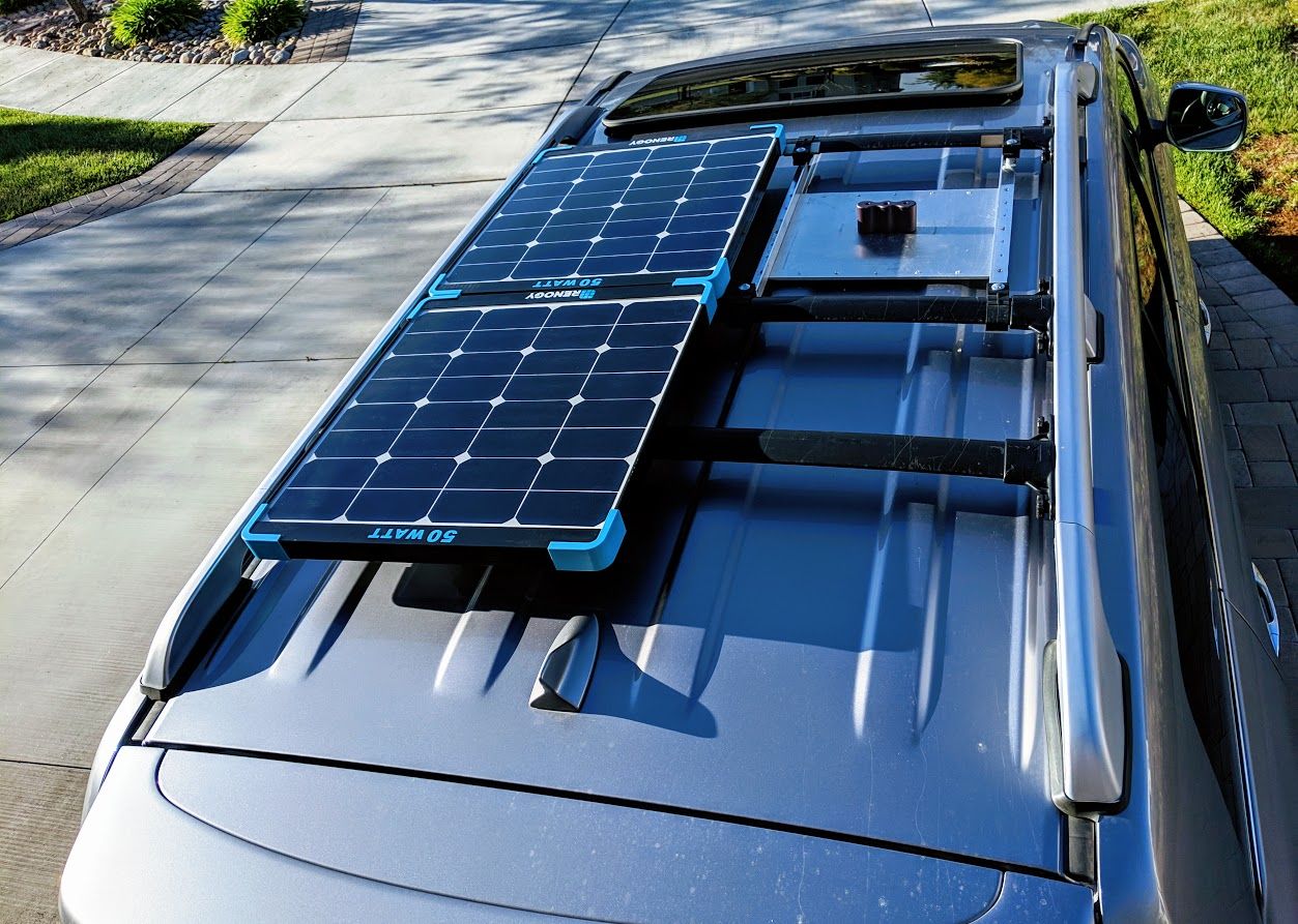 Solar best sale roof rack