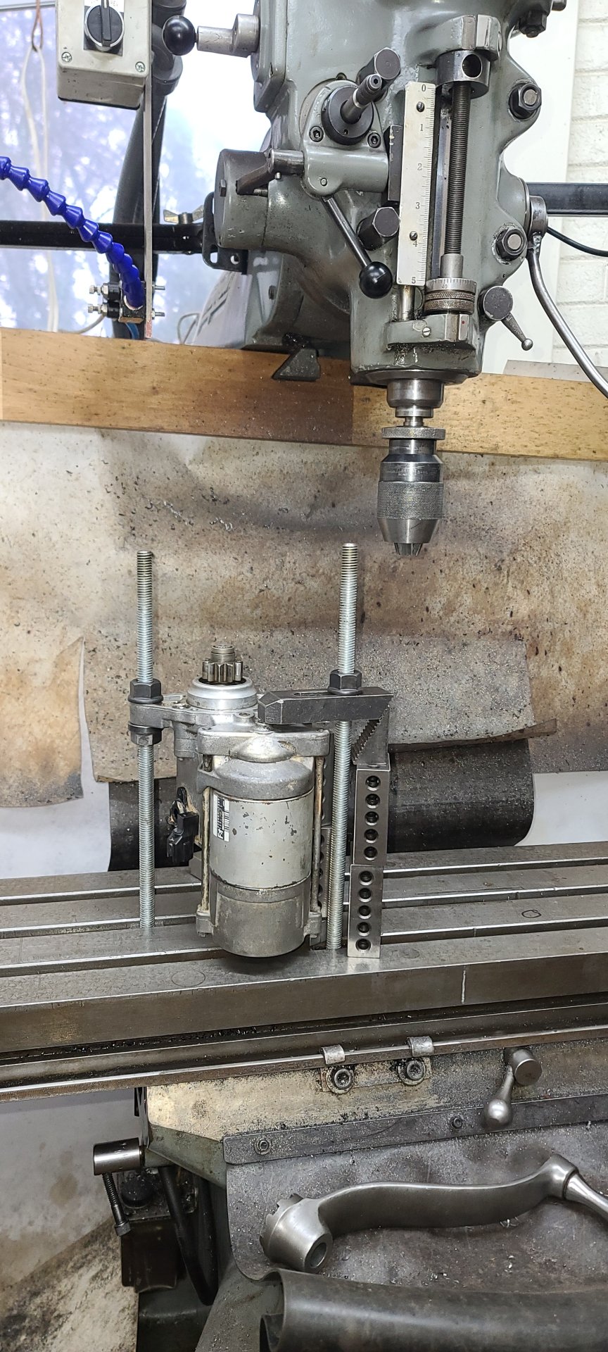 MIll setup, solenoid end.jpg