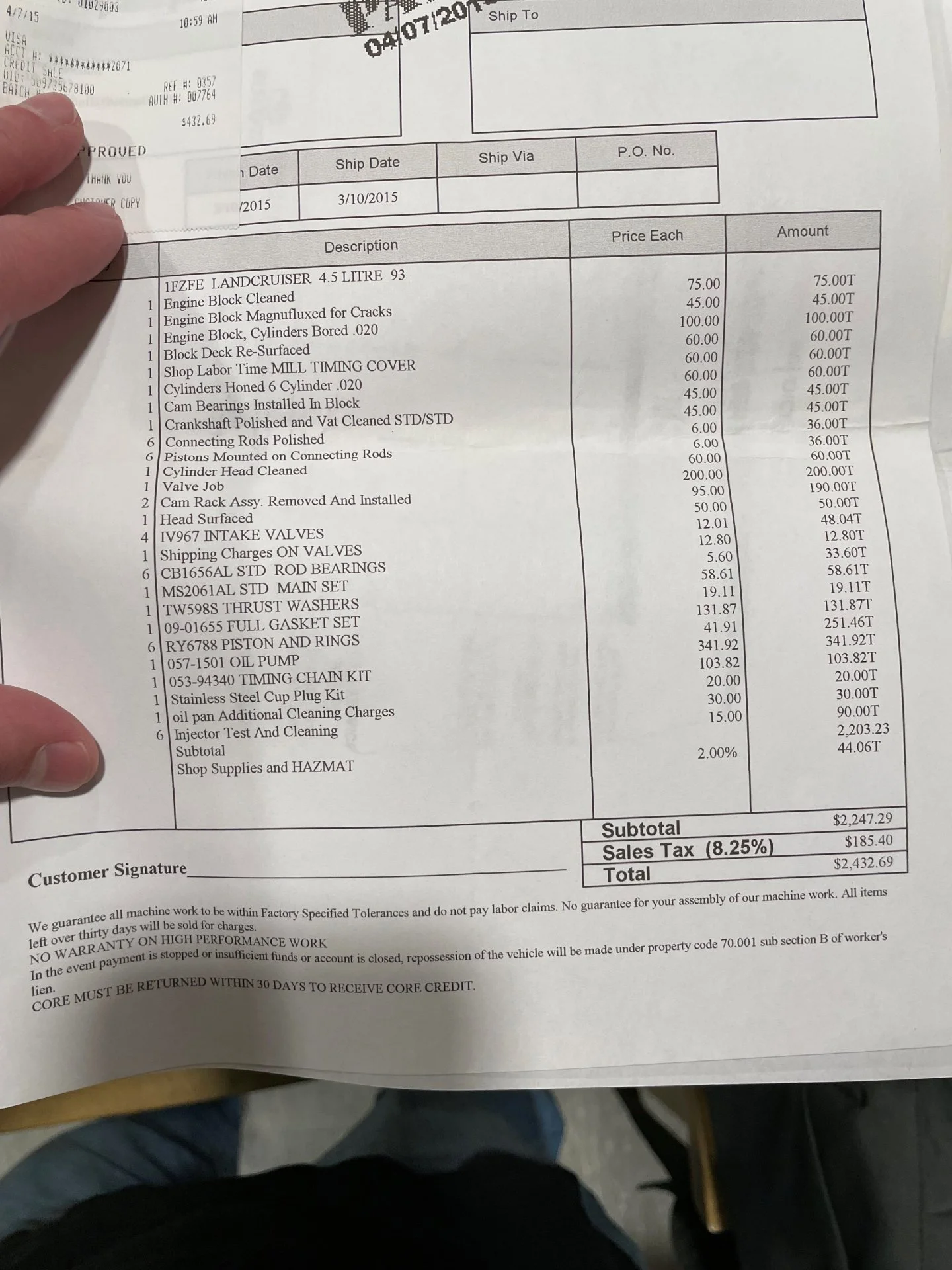 motor machined invoice.webp