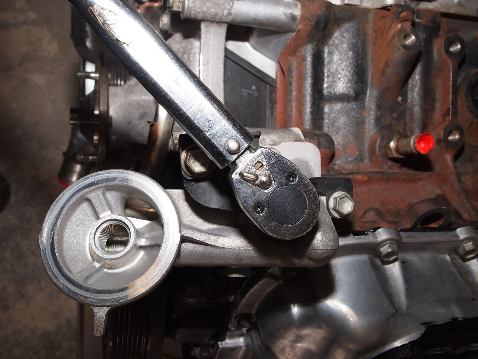 Oil cooler, filter bracket & hose (3).webp