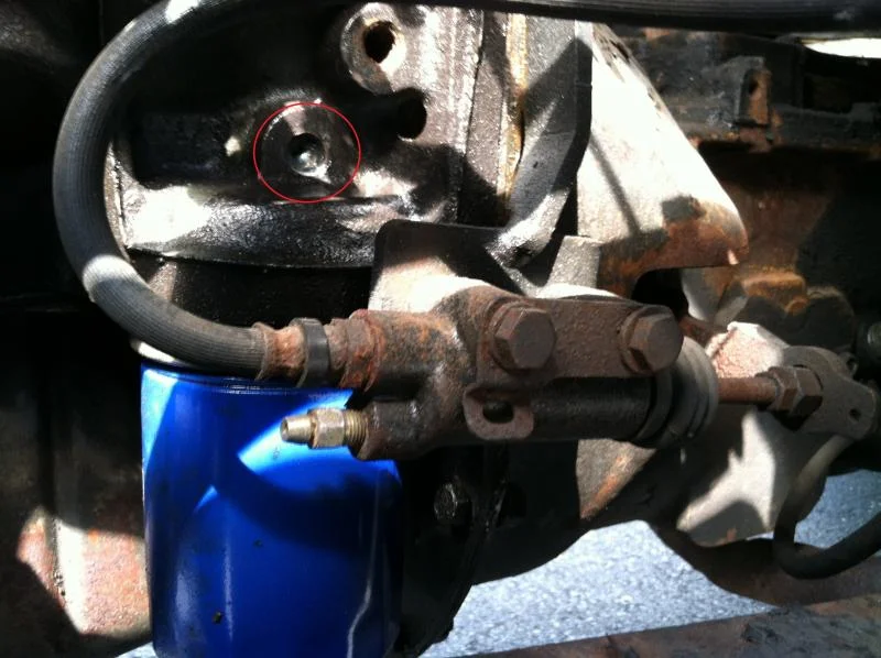 Oil Filter and Clutch Fork What is This Hole.webp