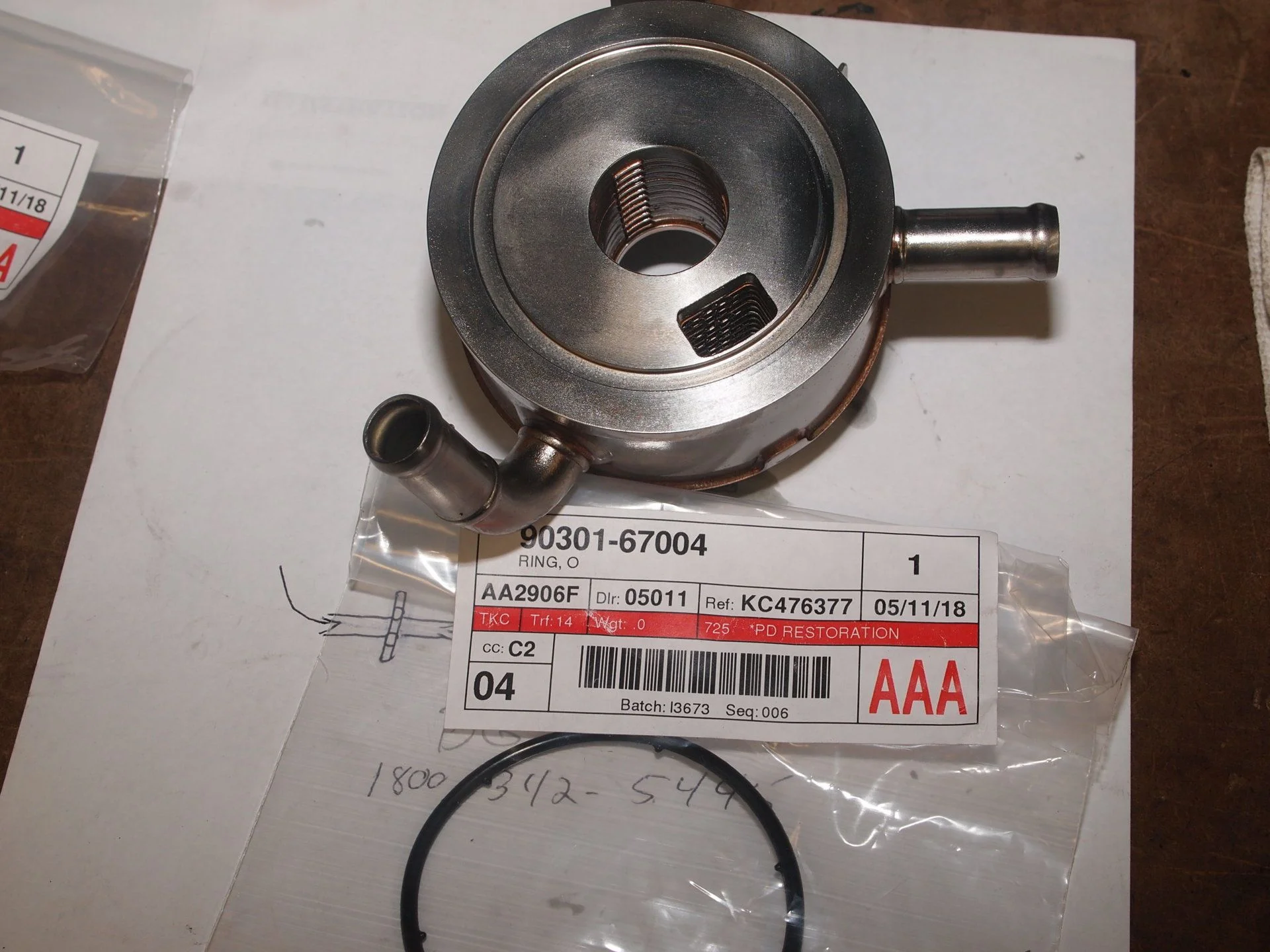 Oil filter bracket & cooler seals (5).webp