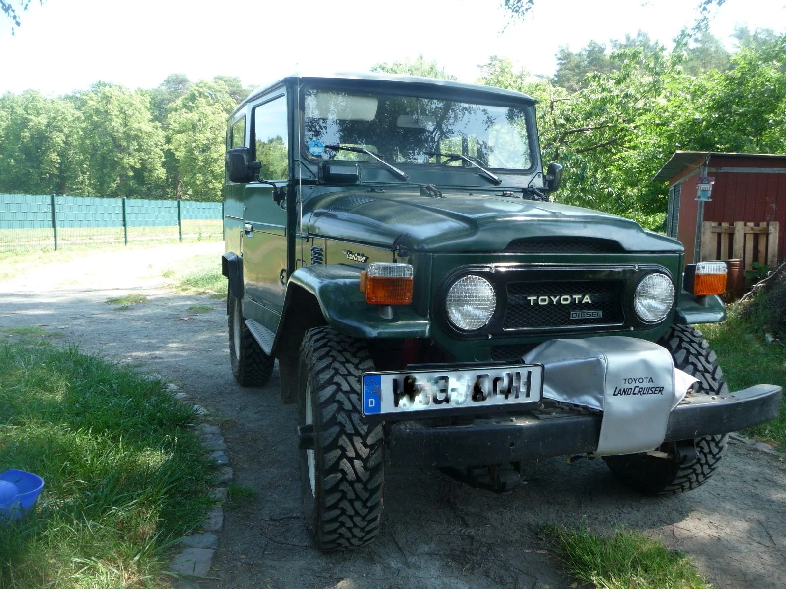 Toyota Landcruiser BJ 40 with Original B Diesel engine and factory PTO winch for sale.