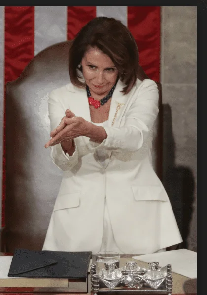 Pelosi clap meme.webp