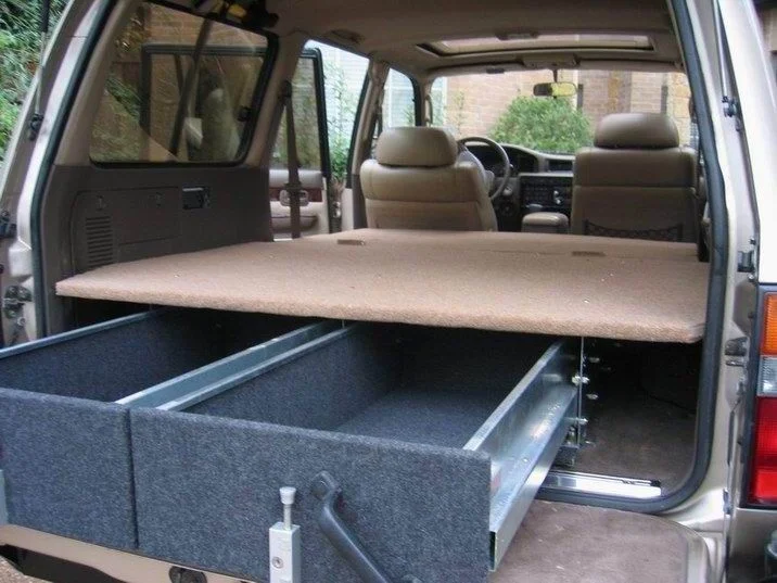 Another approach to rear cargo storage / drawers | IH8MUD.com Forum ...