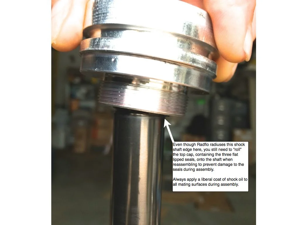 Radflo OVH34, rolling the seal cap onto the shaft.001.webp