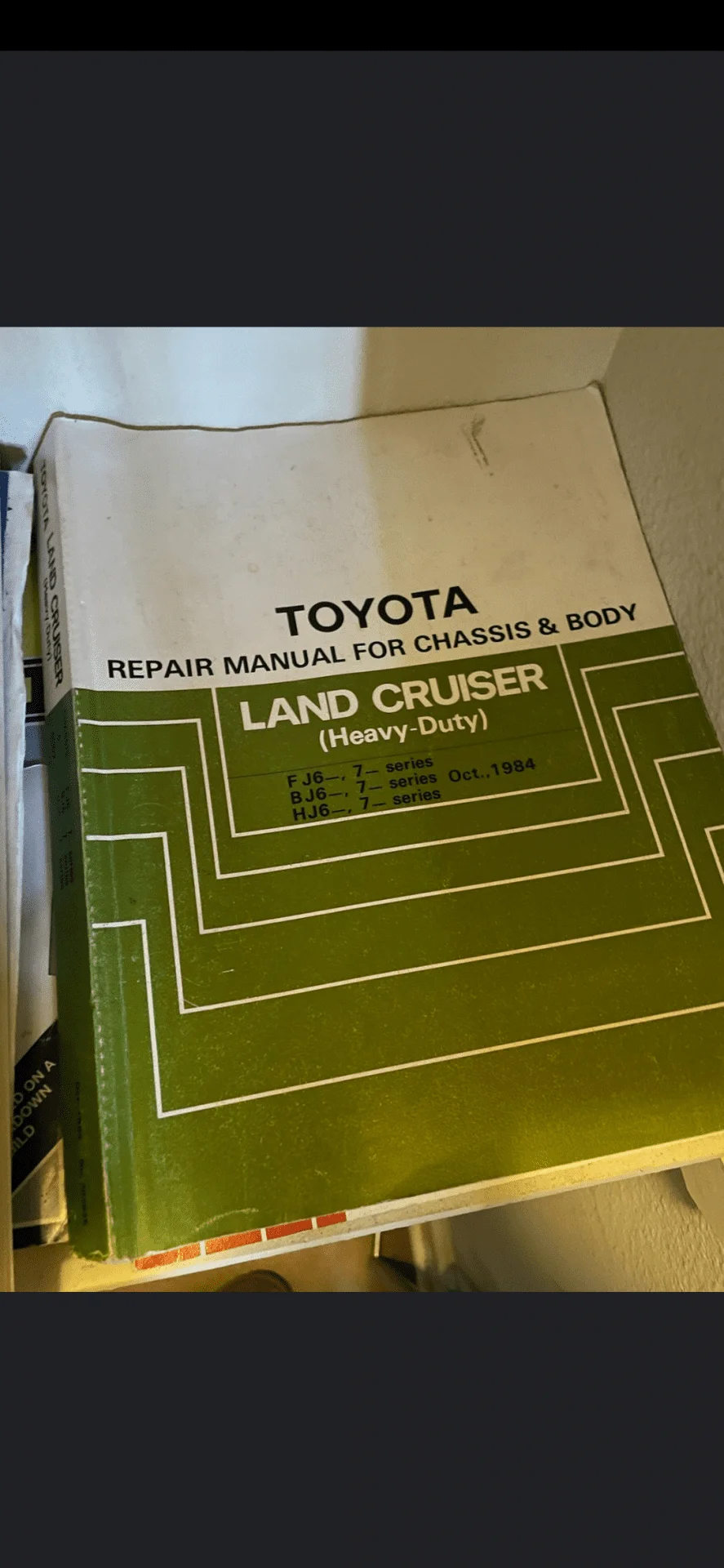 Toyota Repair Manual For Chasis & Body Land Cruiser (Heavy Duty)