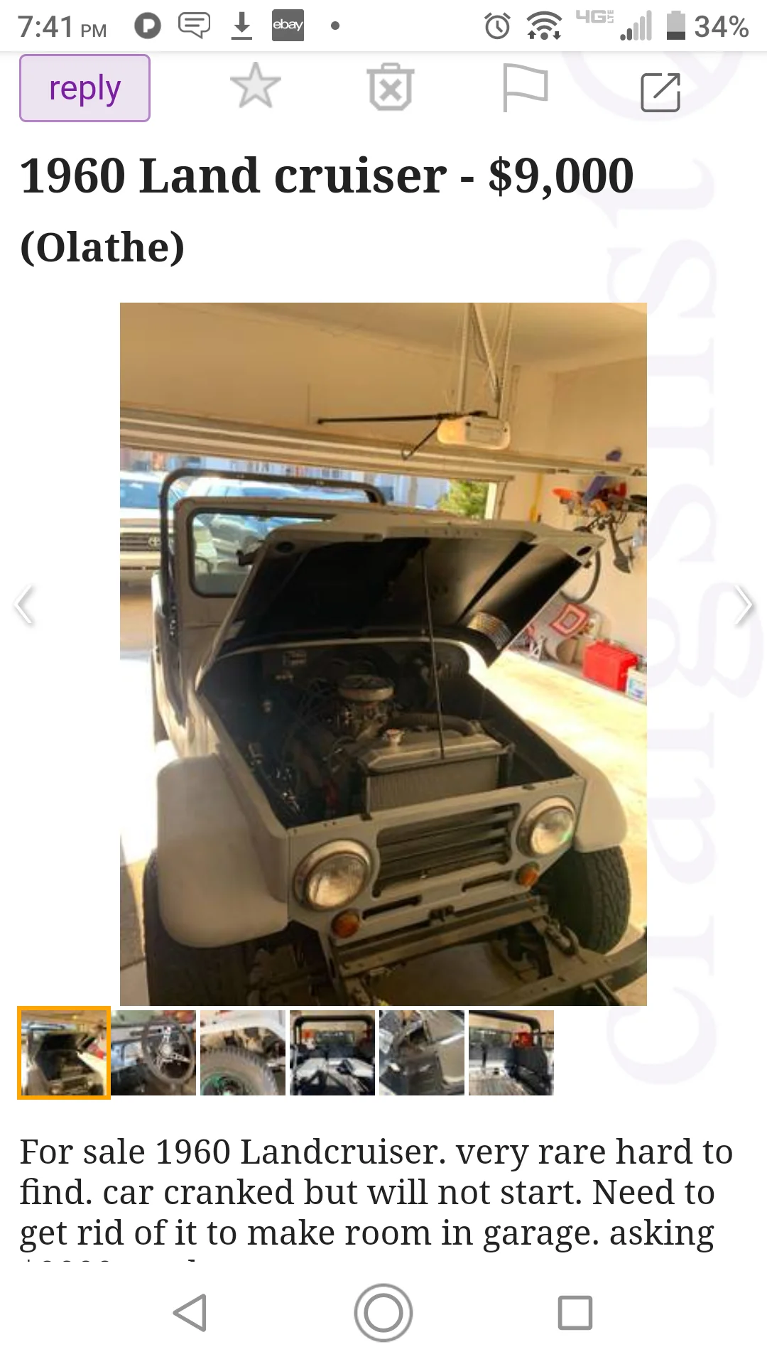 1960 fj25 Kansas $9000