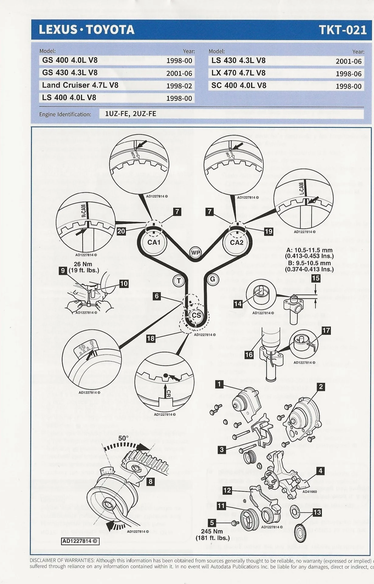 TKT-021 Aisin Timing Belt Kit pg 1.webp