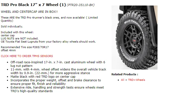 TRD 17 x 7 Wheels Black.webp