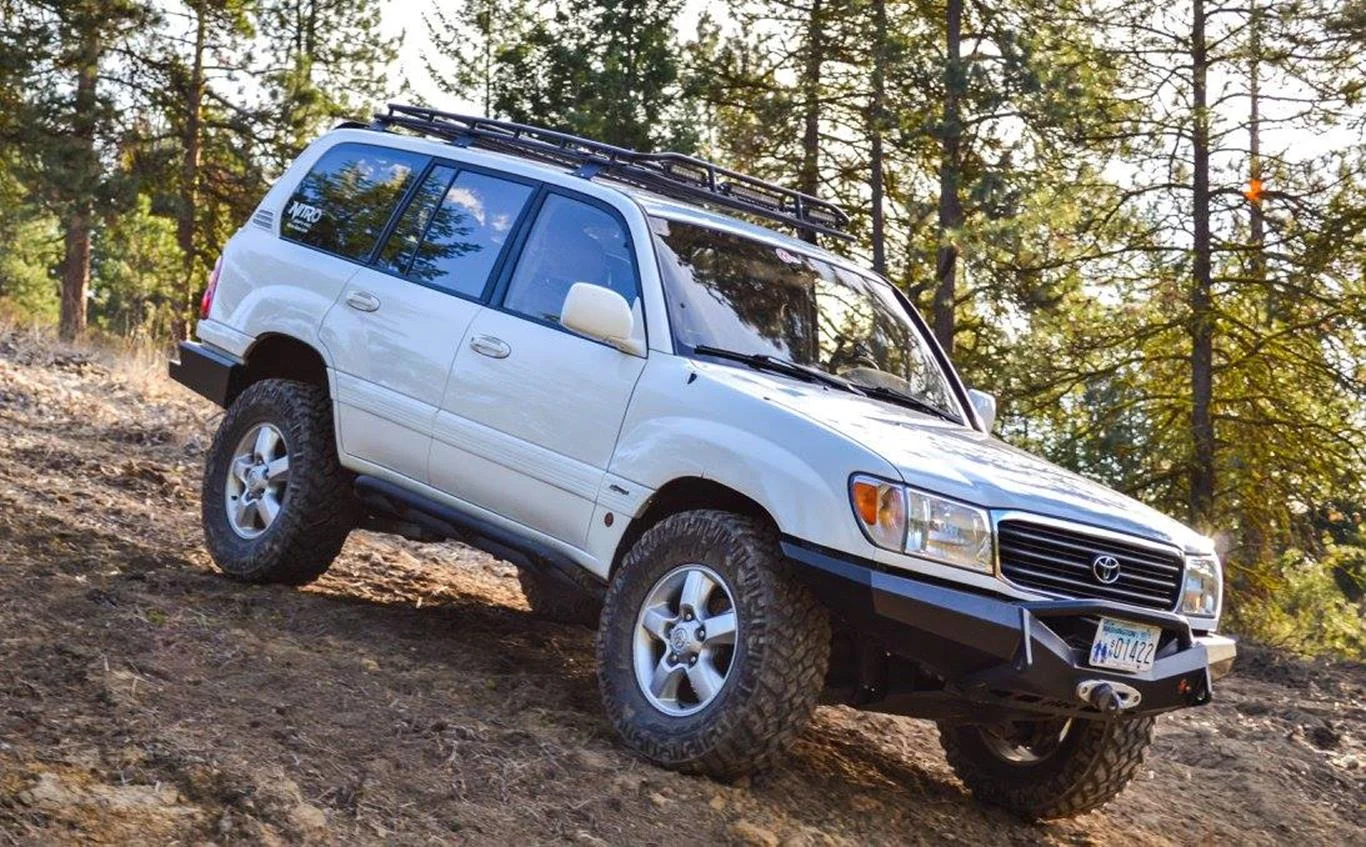 ujz100 white nice roof rack slee bumper.webp