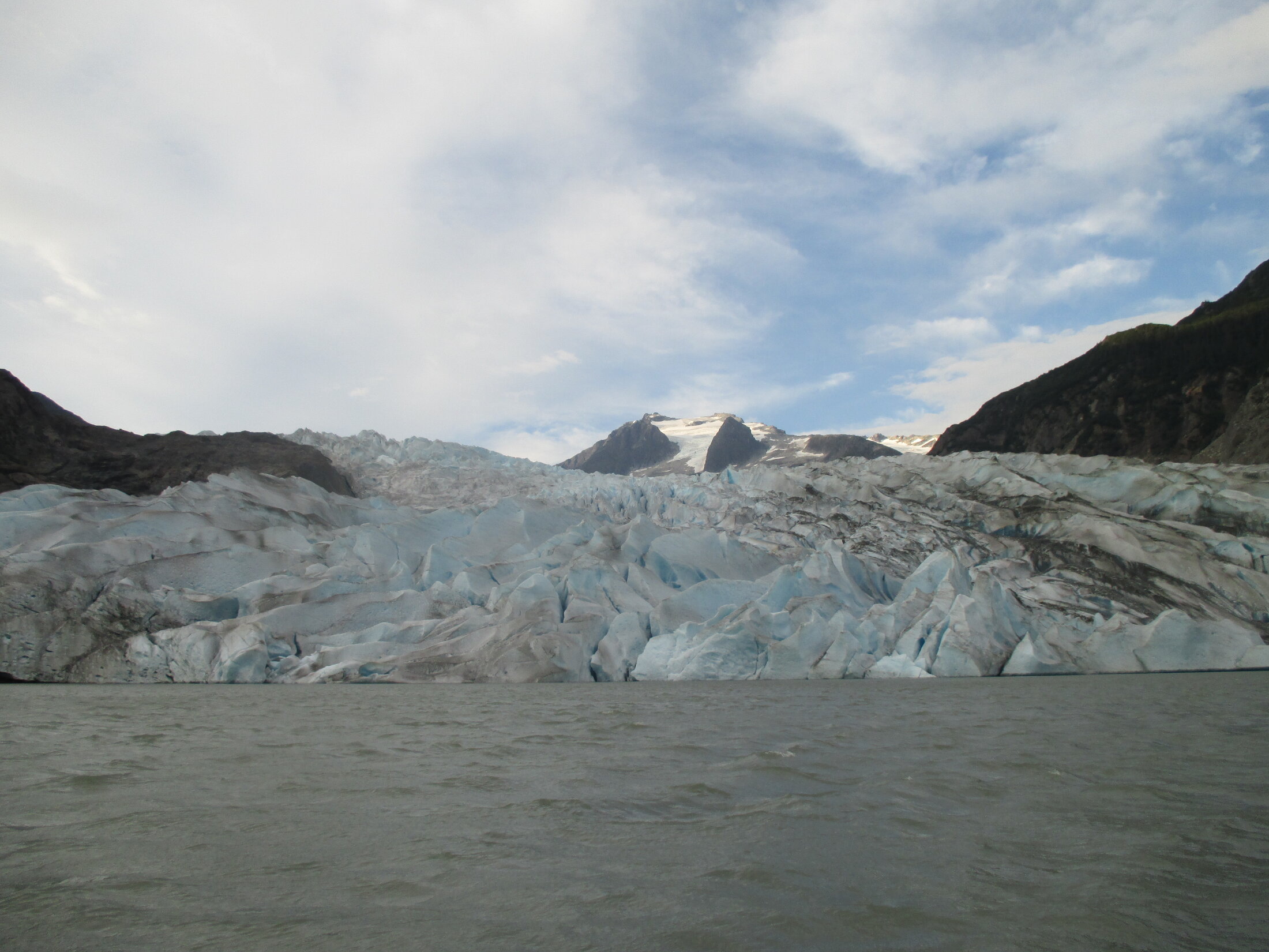 view of mendenhall from canoe.JPG