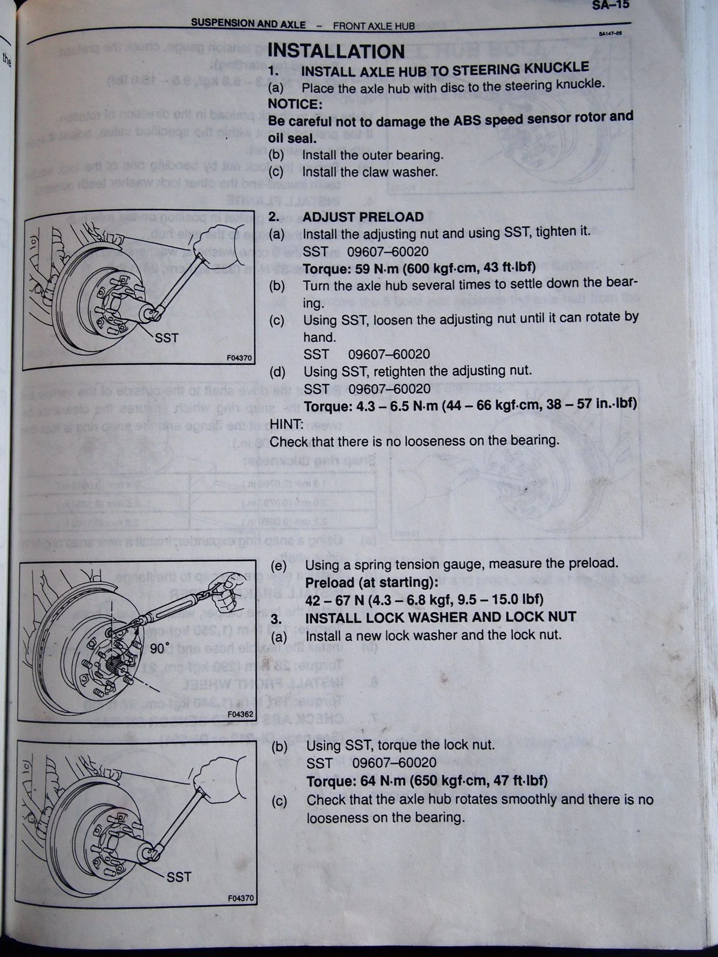 Wheel bearing Preload & snap ring gap 1.webp