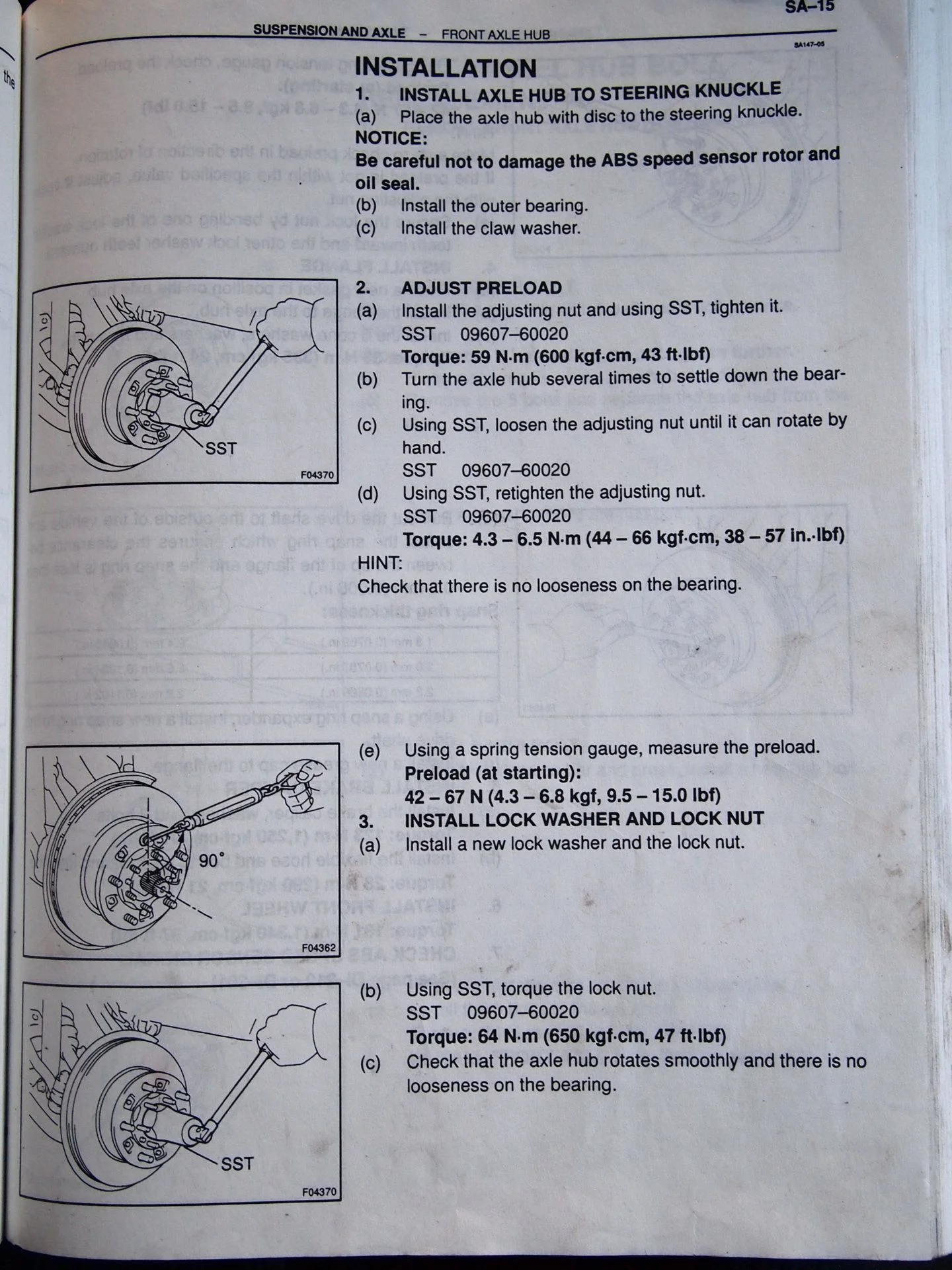Wheel bearing Preload & snap ring gap 1.webp
