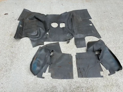 Late Model FJ40 Front & Under Seat Floor Mats (Gray)