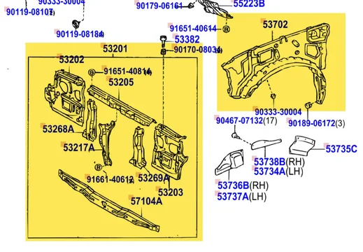 FJ80 Radiator Support.webp