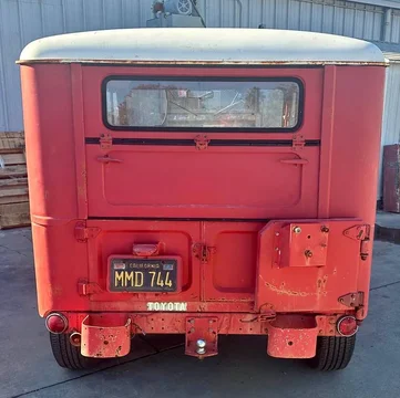 1963 to ~1966 Rear Sil Toyota Sticker for FJ40/45’s