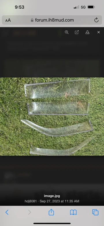 Fs: jdm OeM window visors for 70 80 100 series