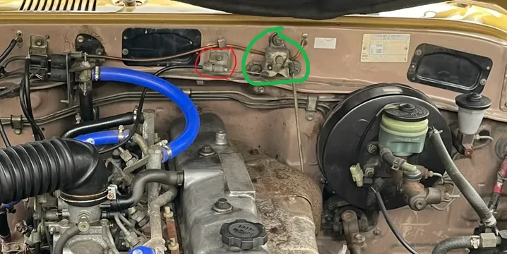 throttle bellcrank assembly (HJ60, BJ60. Non-US FJ62)