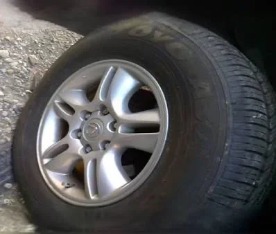 GX470 wheels with bad tires