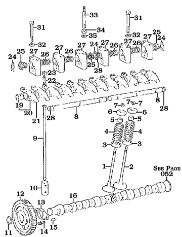 1F Rocker arm parts