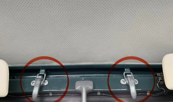 Corner glass and roof latches/hooks