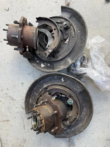 80 series full float hubs and backing plates