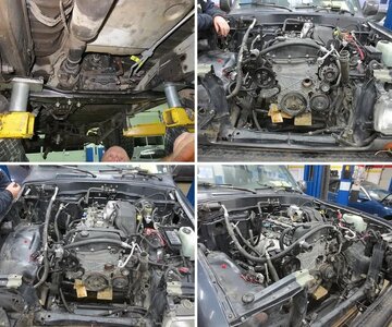 Mock installation of the GMC motor and Trans