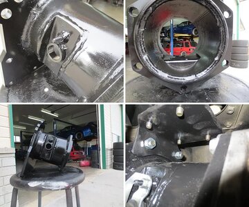 FJ80 GMC i5 swap - Transfercase to GMC transmission adaptor