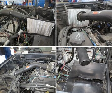 FJ80 GMC I5 swap - Cold air intake
