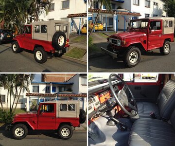 Volcan 4x4 Restored Land Cruisers Including FJ43s and new custom trailer
