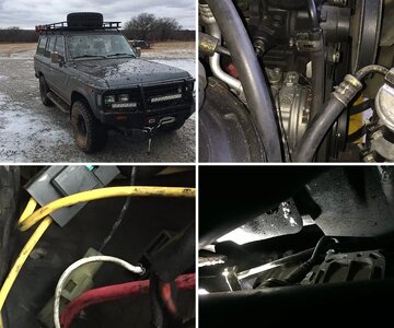 My rig - 1988 FJ62 aka Dorothy - she may be old and gray, but she's a tough old broad