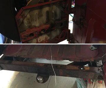 Rear Sill and Tire Mount 1976