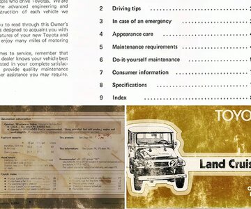 1977 Owner's Manual FJ40