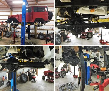 Front diff painting and OME springs installation