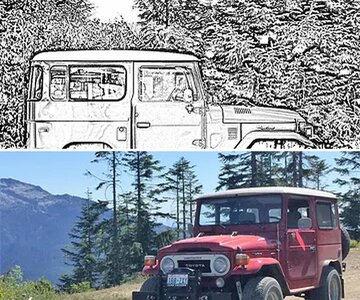 FJ40 Water Crossing