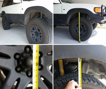 fzj80 lift measurements slee4" front and ome 863j rear