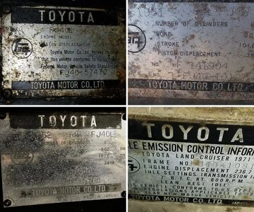 FJ40 Fender/Firewall Plate Reference - work in progress