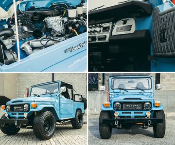 Sport Diamond Pattern Interior Open-Top Fj-40