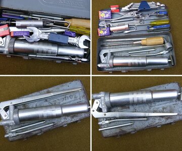 Small TEQ Tool Box with Toyota vintage tools