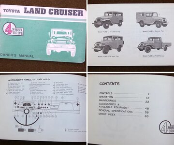 1969 Land Cruiser Owner's Manual