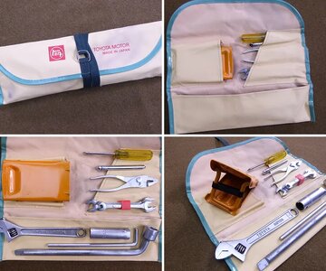Toyota Motor tool kit - yellow bag - TEQ square