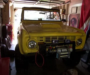 The other toy. 1971 Bronco with a 95 Mustang 5.0.